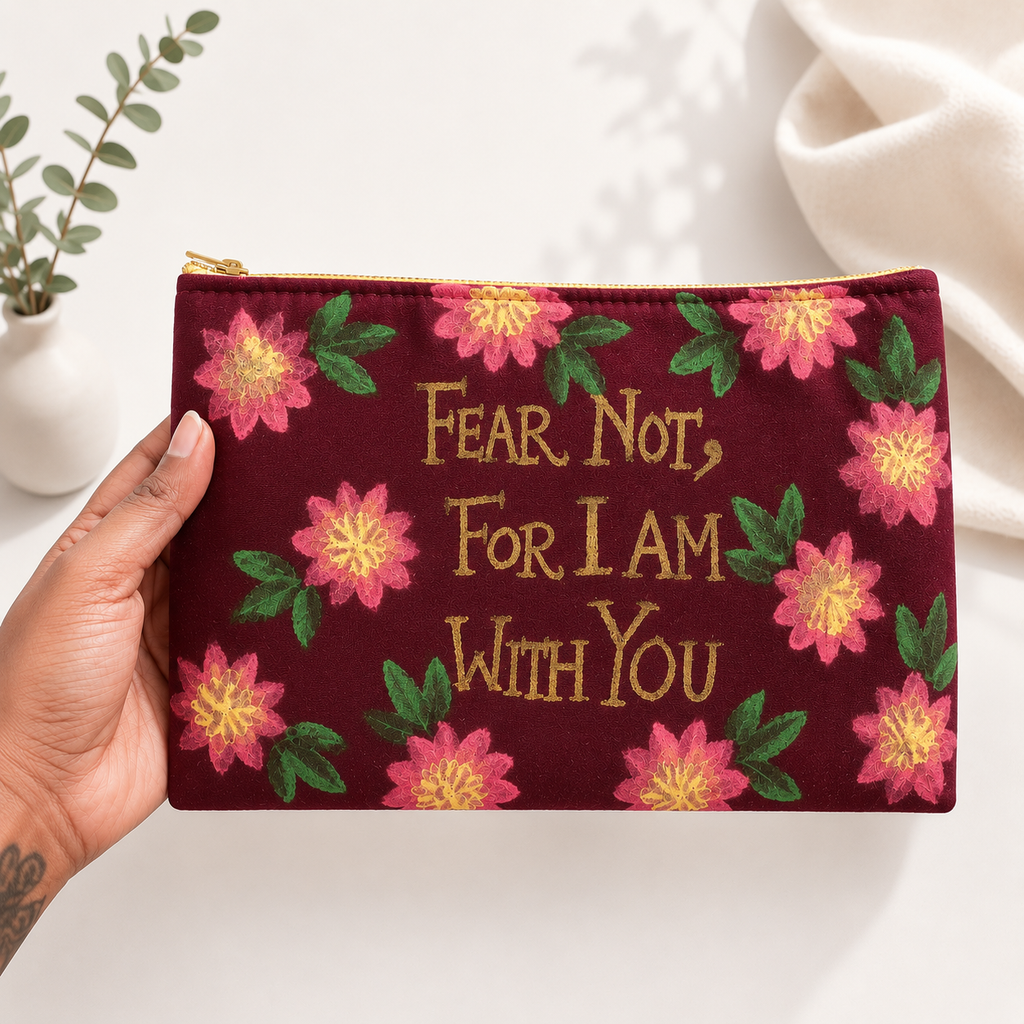 Fear Not Floral Pouch