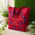 Psalm 46:5 Floral Tote Bag