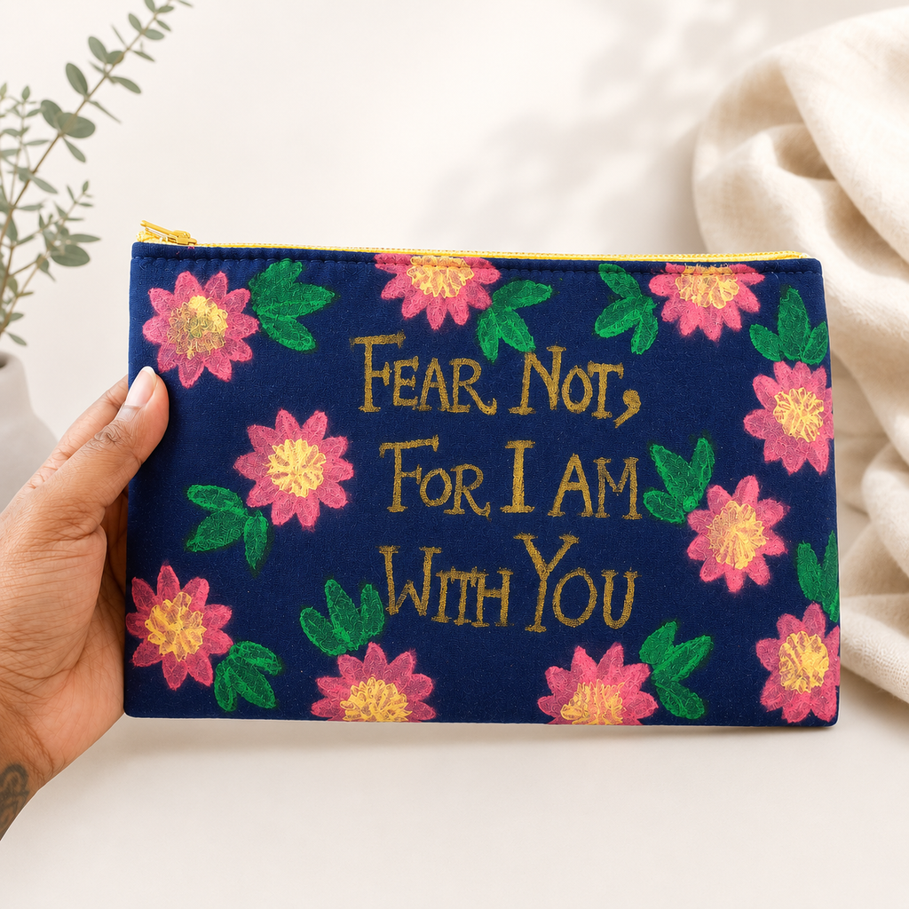 Fear Not Floral Pouch