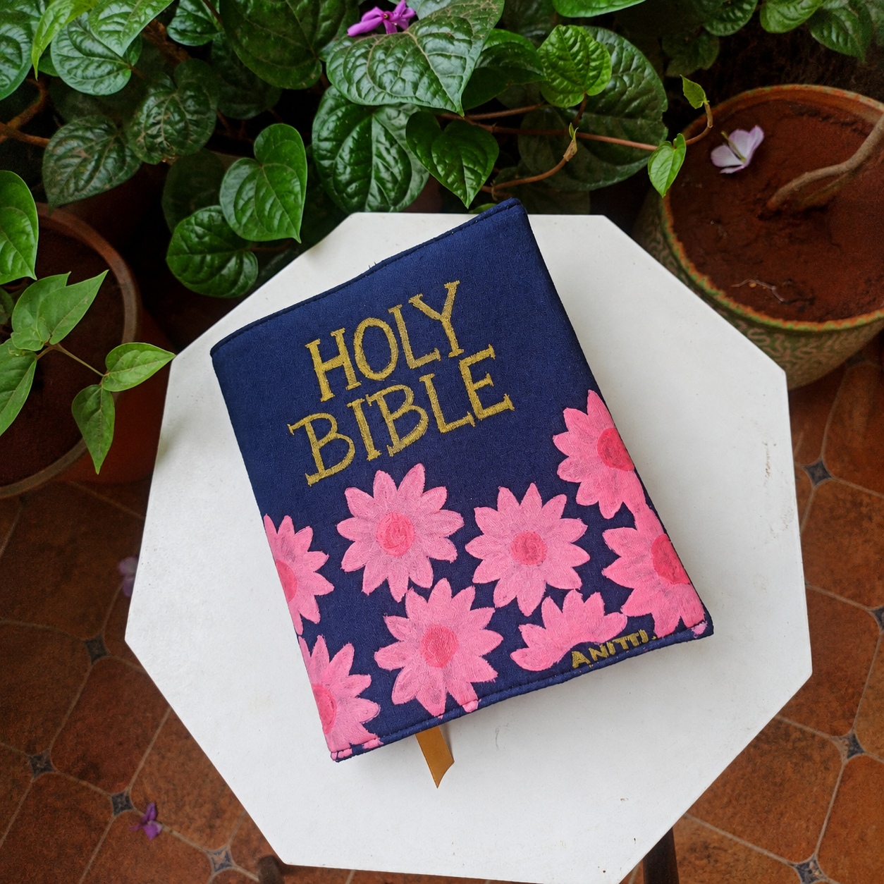 Petals of Faith Bible Cover